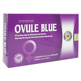 Thực phẩm chức năng - OVULE BLUE Bổ sung Inositol, Sắt, Acif Folic, vimamin
