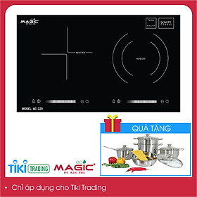 Bếp đôi hồng ngoại và điện từ cao cấp Malaysia Magic Eco AC220 - Hàng chính hãng