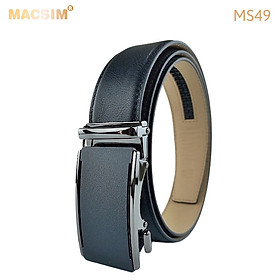Thắt lưng nam da thật cao cấp nhãn hiệu Macsim MS49