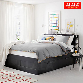 Giường ngủ ALALA36 + 2 hộc kéo / Miễn phí vận chuyển và lắp đặt/ Đổi trả 30 ngày/ Sản phẩm được bảo hành 5 năm từ thương hiệu ALALA/ Chịu lực 700kg