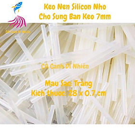 Mua Keo nến silicon nhỏ 7mm dài 28 cm màu trắng cho súng bắn keo 20w