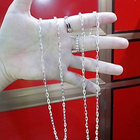 Dây chuyền bạc ta mắt xích 4 tấc rưỡi  YN JEWELRY