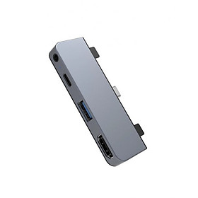 Cổng chuyển HyperDrive 4 IN 1 HDMI 4K/30HZ USB-C dùng cho Ipad Pro/ Macbook - Hàng Chính Hãng
