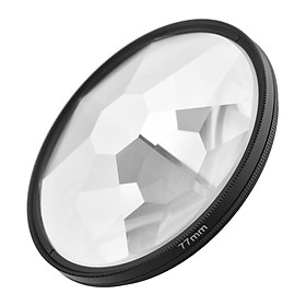 77mm Octaprism Kaleidoscope Lens Filter Optical Glass Lens Filter Professional Photography Accessory for DSLR Camera