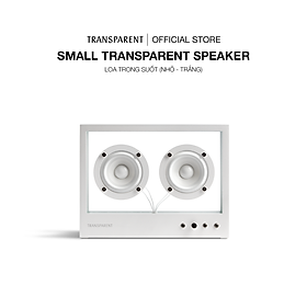 Hình ảnh Loa Trong Suốt - Small Transparent Speaker - Nhỏ - Màu Trắng - Hàng Chính Hãng 