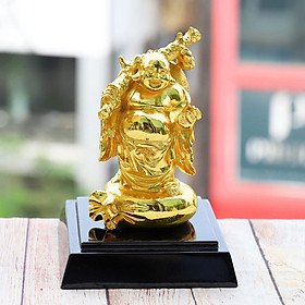 Tượng Đức Phật Di Lặc đứng mạ vàng  - Quà tặng cho bạn bè, đối tác, người thân, những người thích về phật pháp.