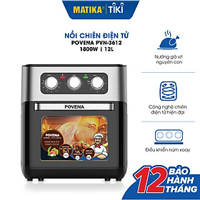 Mua Nồi Chiên Không Dầu POVENA 12L 1800W PVN-3612 - Hàng chính hãng