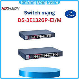 Mua Switch mạng thông minh 24 cổng PoE HIKVISION DS-3E1326P-EI/M - Hàng chính hãng