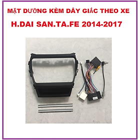 Mặt dưỡng xe H.Dai San-tafe 2014 - 2017 Kèm giắc nguồn theo xe, đồ chơi ô tô, phụ kiện xe hơi.