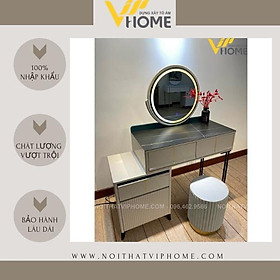 Mua Bàn trang điểm  bàn phấn kèm gương tích hợp đèn LED kèm nút cảm ứng thông minh và ngăn kéo để đồ tện lợi BTD-00070