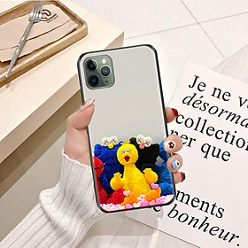 Ốp lưng điện thoại iPhone 11 Pro Max viền silicon dẻo TPU  hình Gấu KAW - Hàng chính hãng