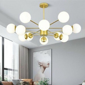 Mua Đèn chùm thả phòng khách 12 bóng tròn  đèn trang trí trần  tặng kèm 12 bóng led