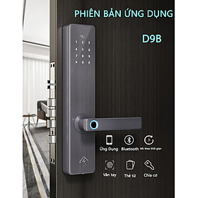 Khóa cửa Vân tay thông minh, khóa điện tử 4 chức năng mở, chất liệu thép không gỉ 304 - D9