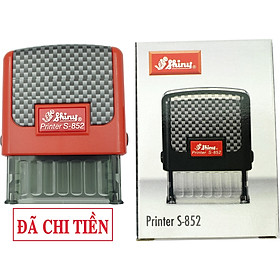 Hình ảnh Con dấu Đã Chi Tiền - Shiny S852 mực đỏ