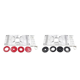 2 Set Router Table Insert Plate Trimmer Screws Trimming Machine Woodworking