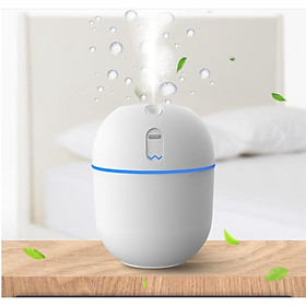 Máy khuếch tán tinh dầu phun sương mini 220m:l tạo ẩm toả hương thơm có đèn dùng cho phòng ngủ và trong xe hơi khử mùi