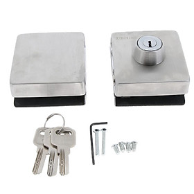 Dây Thép Không Gỉ Kính Đôi Khóa Cửa Lùa Không Bấm Lỗ Cần Thiết