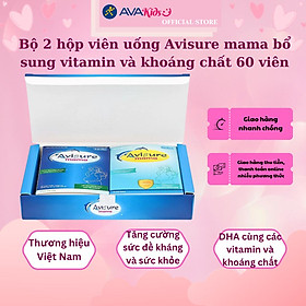 Bộ 2 hộp viên uống Avisure mama bổ sung vitamin và khoáng chất 60 viên