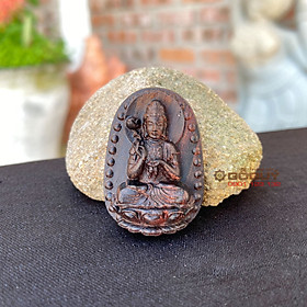Mặt dây chuyền gỗ trắc Phật bản mệnh Đại Thế Chí Bồ Tát