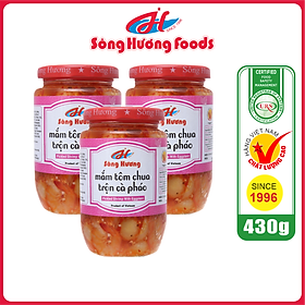 3 Hũ Mắm Tôm Chua Trộn Cà Pháo Sông Hương Foods Hũ 430g