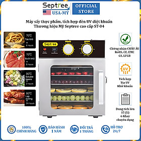 Mua Máy sấy thực phẩm hoa quả 6 tầng tích hợp đèn UV diệt khuẩn thương hiệu Mỹ Septree ST-04 - Hàng Chính Hãng