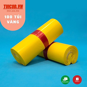 Tuiniemphong 100 Túi Gói Hàng Vàng, Túi Đóng Hàng Tự Dính Vàng Uy Tín, Giá Rẻ Nhất Hà Nội
