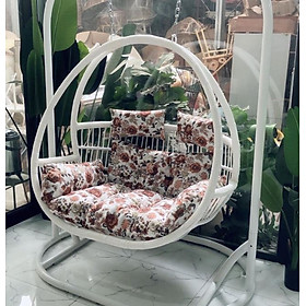 Mua Xích đu đôi family chất liệu khung sắt mây nhựa cao cấp juno sofa