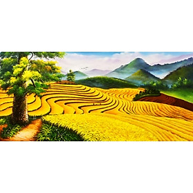 Tranh đính đá NấcThang Thiên Đường(97*50cm) chưa đính