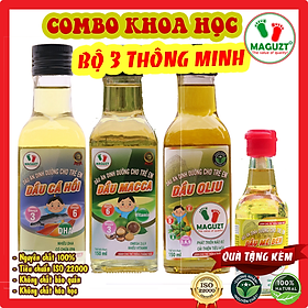 Bộ 3 Dầu Cho Bé Thông Minh Maguzt ( Tặng Quà)