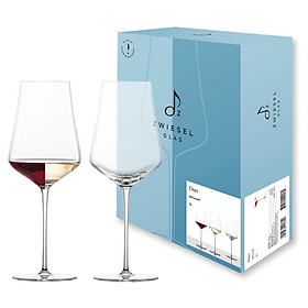 Set ly rượu vang pha lê 2 món Zwiesel Glas 123472 Duo Allround 548 ml hàng chính hãng