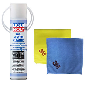 Chai xịt vệ sinh giàn lạnh cao cấp Liqui Moly 4087 - Tặng kèm 1 khăn lau chuyên dụng 3M