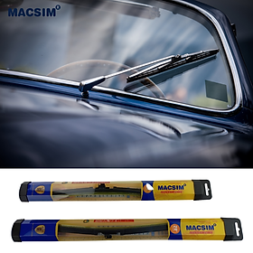 Combo gạt nước mưa ô tô Nano Silicon Macsim cho xe Maserati President 2014-2018
