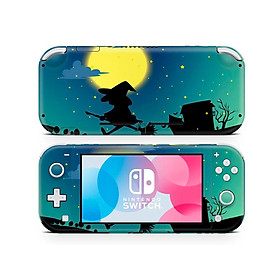 Skin decal dán Nintendo Switch Lite mẫu Halloween Magic Witch (dễ dán, đã cắt sẵn)