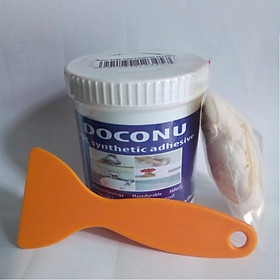 Mua Keo dán 2 thành phần loại 500g đất sét AB vá ống nước  bồn chống rò rỉ Doconu. Tặng kèm bao tay và đồ trét