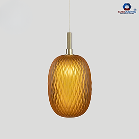 Đèn thả thủy tinh bí đao Sang trọng & nghệ thuật cho phòng khách, bàn ăn, quán cafe decor hiện đại