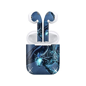 Mua Miếng dán skin chống bẩn cho tai nghe AirPods in hình Rồng băng - dra040 (bản không dây 1 và 2)