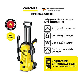 Mua (Mới 2024) Máy phun rửa áp lực cao K2 Premium - Công suất 1400W  áp lực tối đa 110 bar - Làm sạch  vệ sinh xe  sân vườn