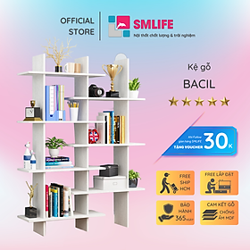 Mua Giá sách gỗ gia đình thiết kế nhỏ gọn tiện nghi SMLIFE Bacil