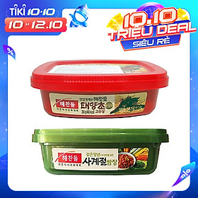 Combo 1 Hộp Tương Ớt Gochujang Taeyangcho 200G và 1 Hộp Tương Chấm Thịt