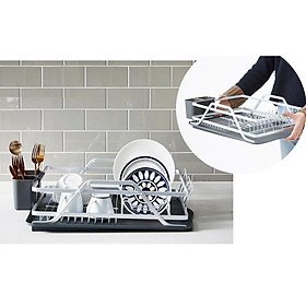 Kệ úp chén bát 1 tầng bằng nhôm nhẹ cao cấp ldr205
