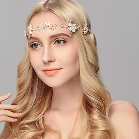 Wedding Bridal Diamante Rhinestone Flower Leaf Headband Hairband Headpiece