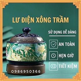 Lư xông trầm hương bằng điện size to,nhiệt cao , có hệ nhé giờ