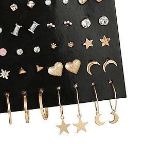 20pairs/30 Pairs Fashion Trend Ear Studs Dangle Jewelry Set  Style01