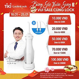 Máy Tăm Nước LocknLock Jumbo cordless oral irrigator ENR126WHT -...