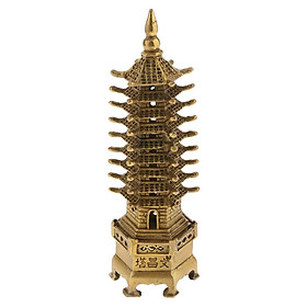 Model Handcraft China Pagoda Cultural Home Decor Brass