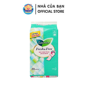 Mua Băng vệ sinh Laurier Fresh and Free siêu thấm siêu mỏng CÁNH 20 miếng dành cho ban ngày êm ái