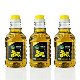Combo 3 chai dầu ăn Oliu hạt cải Kankoo loại 1L Kankoo Special Blend chiết