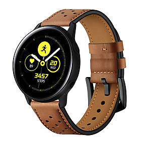 Dây da Italia Size 20mm cho Galaxy Watch Active 1, Galaxy Watch Active 2, Galaxy Watch 42, Huawei Watch 2, Ticwatch, Amazfit