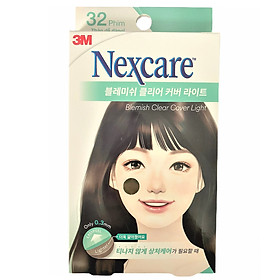 Hộp 32 miếng phim dán hút mụn, ngăn sẹo thâm trong suốt Nexcare 3M TM-32M