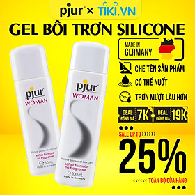 Gel bôi trơn silicone Pjur Woman Chai 100ml chất lỏng nhẹ mềm mại và an toàn cho da không chứa hóa chất an toàn sức khỏe - 100ml